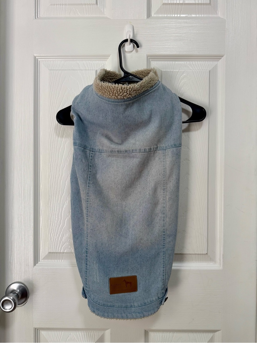 FuzzYard Rebel Denim Dog Jacket Size 6